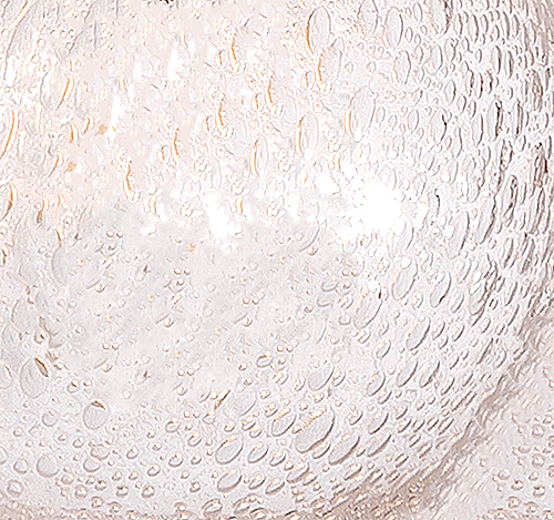Clear Bubbled Glass