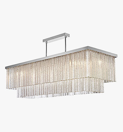 Large Two Tier Rectangular Chandelier