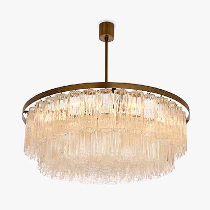 Pentagon Double Drum Chandelier