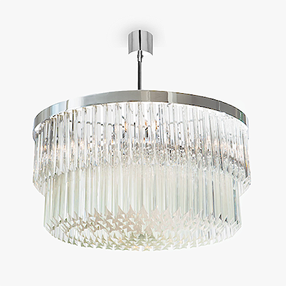 Two Tier Drum Chandelier