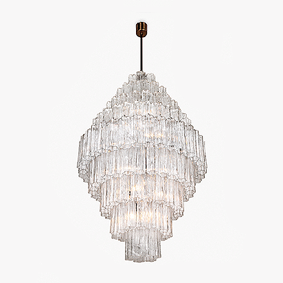 Pentagon Column Chandelier