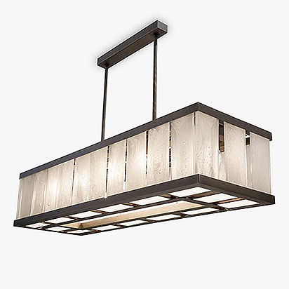 Facet Chandelier Rectangular