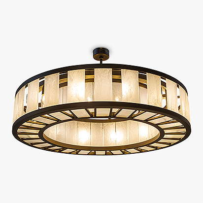 Facet Chandelier Round