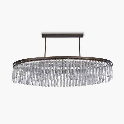Triple Oval Ribbon Chandelier