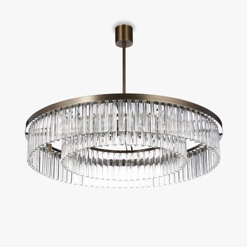 Small Double Drum Chandelier